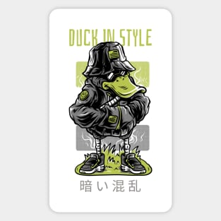 Duck In Style Sticker